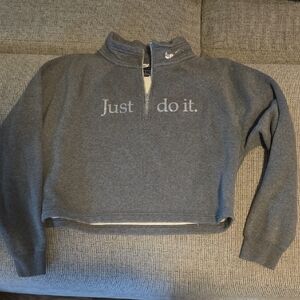 Nike Charcoal Half-Zip Sweatshirt